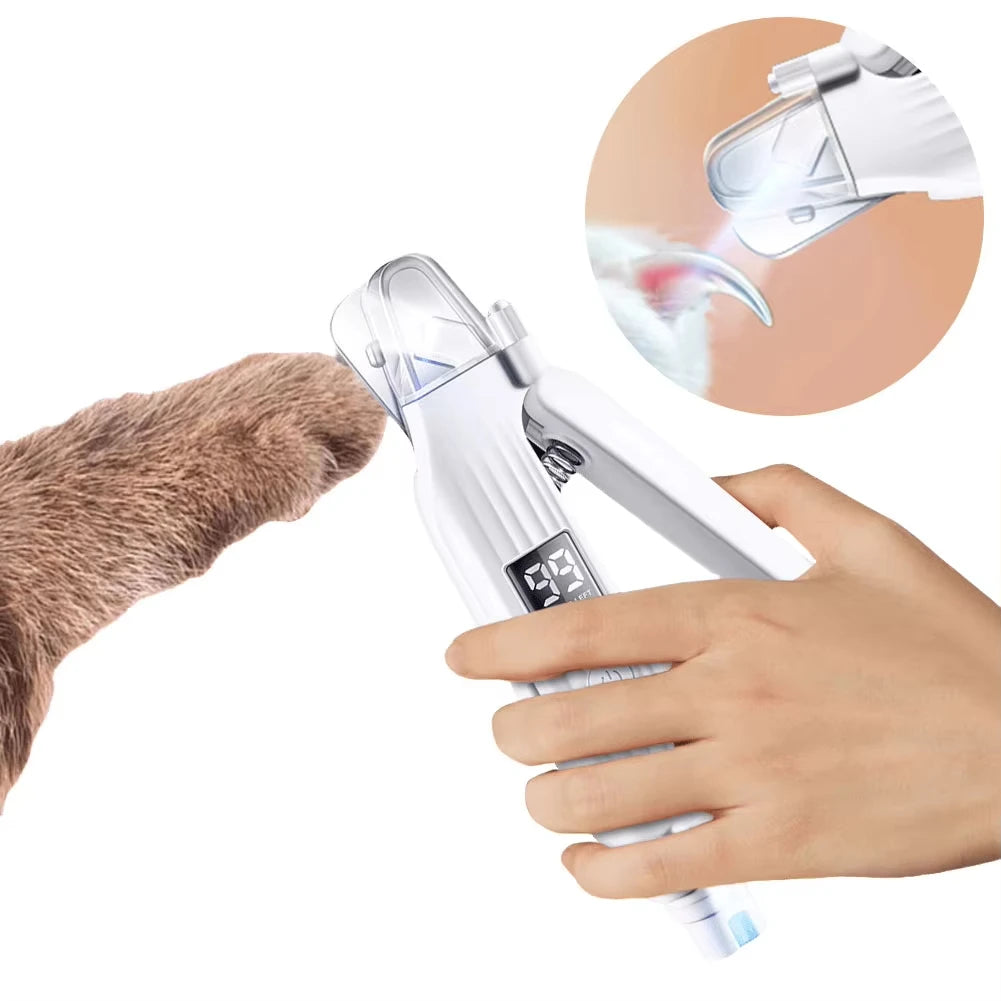 LED Pet Nail Grinder – 2-in-1 Trimmer for Dogs & Cats