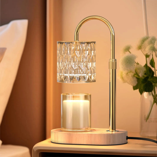 Dimmable Candle Warmer Lamp with Timer — Flameless Wax Melt Warmer